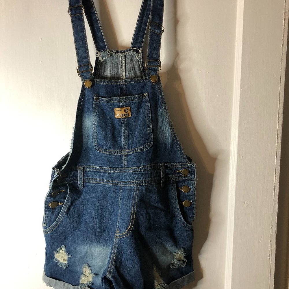 Overall shorts